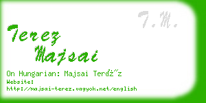 terez majsai business card